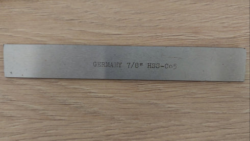 Slitting tool bits 7/8mm x 4mm x 150mm, HSSCo, Germany